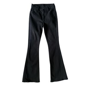 NWOT MOTHER The Weekender Flare Jeans in “Pitch” wash, size 24